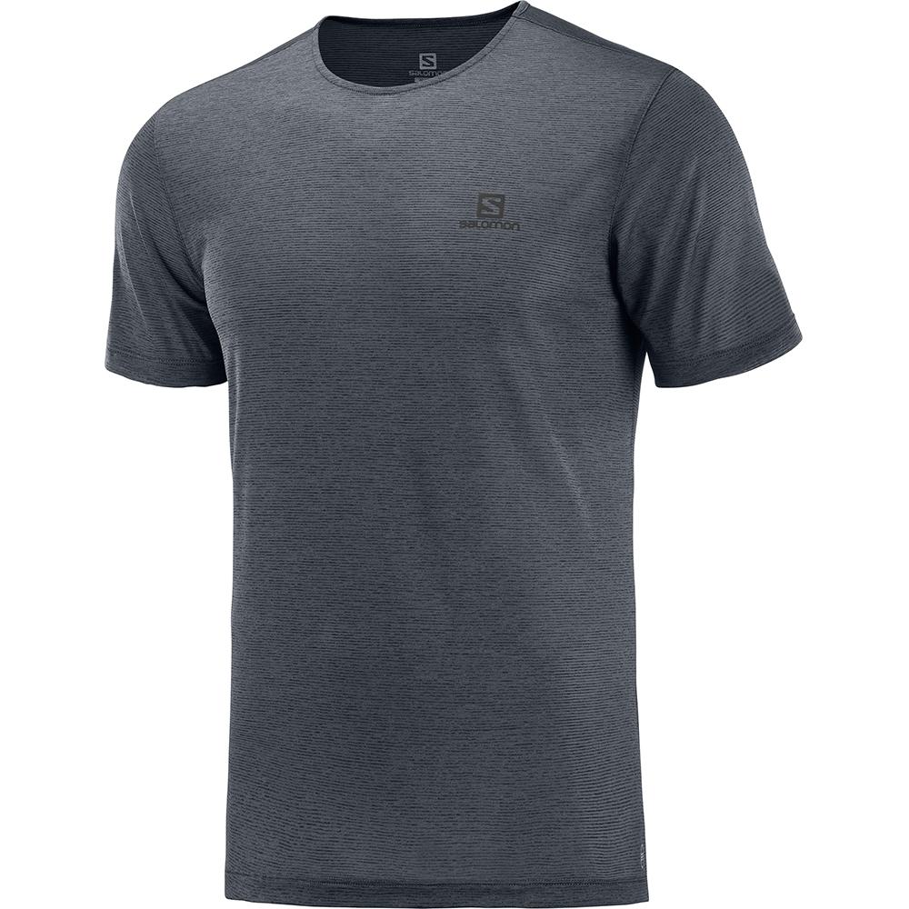 Salomon Israel COSMIC CREW SS M - Mens T shirts - Black (JPSU-95170)